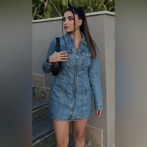 NEW Zara DENIM TRF DRESS